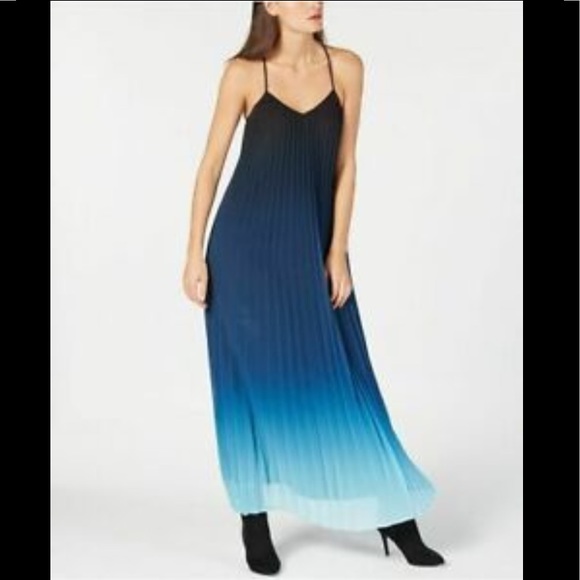 Bar III Dresses & Skirts - Bar III Ombré Pleated Maxim Dress